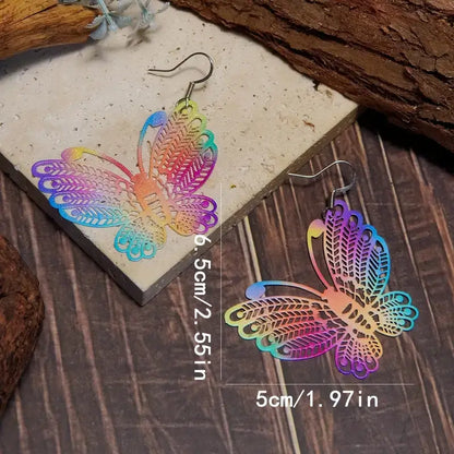 Rainbow Butterfly Earrings