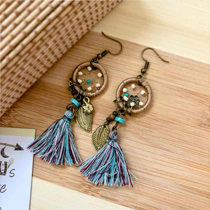 Premium | Hand worked Dream Catcher Earring