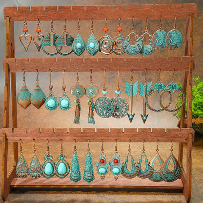 Boho Oxidised Earrings - Style 3