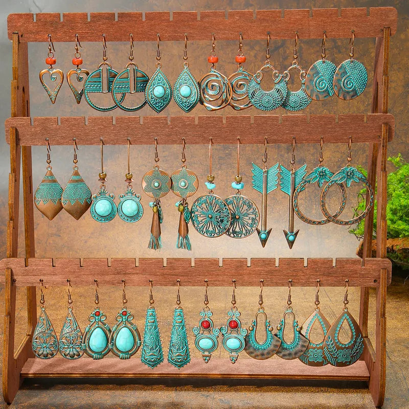 Boho Oxidised Earrings - Style 8