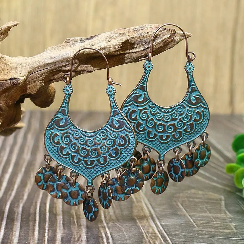 Premium - Flower Dangle Boho Earrings