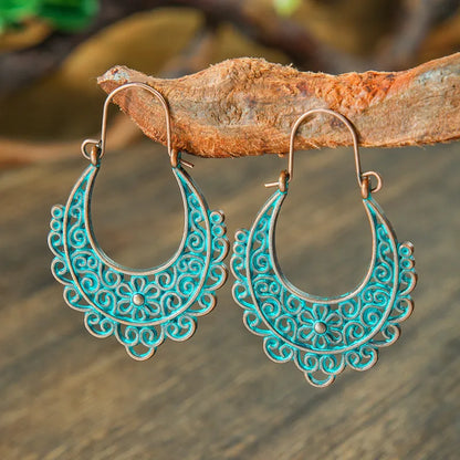 Boho Oxidised Earrings - Style 23