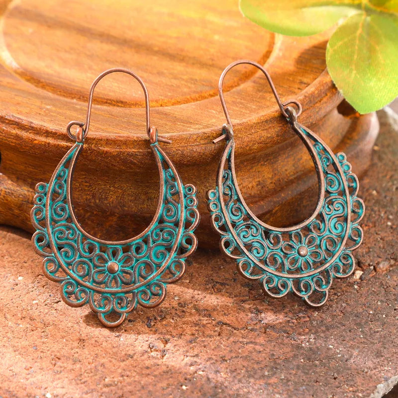 Boho Oxidised Earrings - Style 23