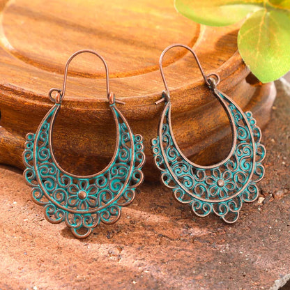 Boho Oxidised Earrings - Style 23
