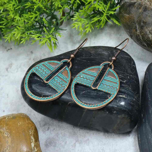 Oxidised Love Story Earrings