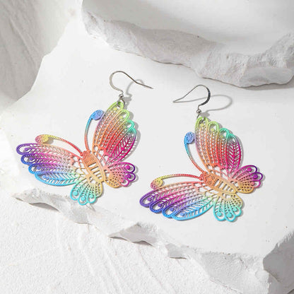 Rainbow Butterfly Earrings