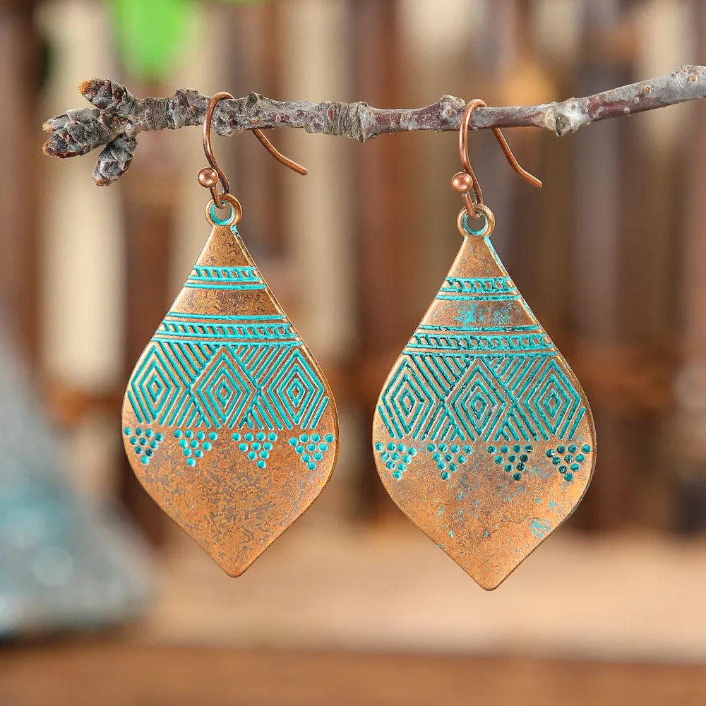 Boho Oxidised Earrings - Style 3