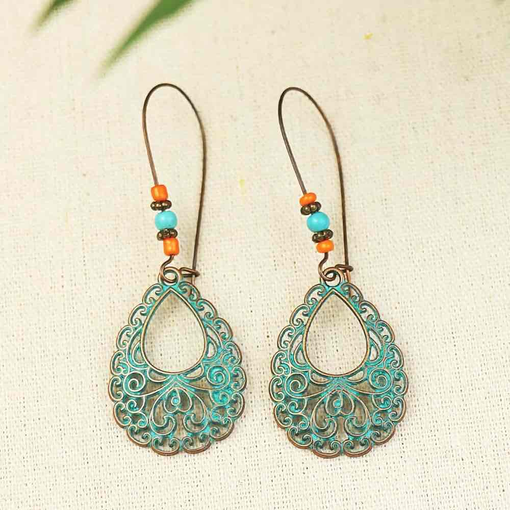 Long Dangle Boho Earrings - Style 16