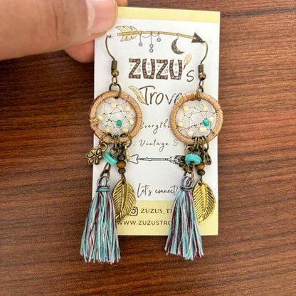 Premium | Hand worked Dream Catcher Earring