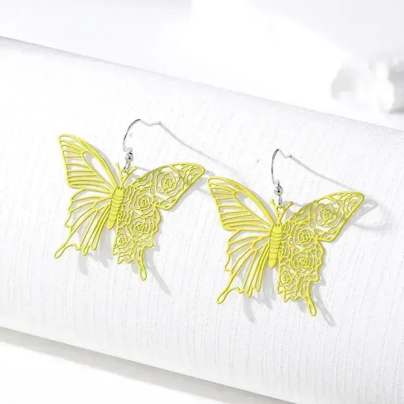 Image of an earring - Butterfly Earrings - Korean Earrings - Multicolour by Zuzus Trove