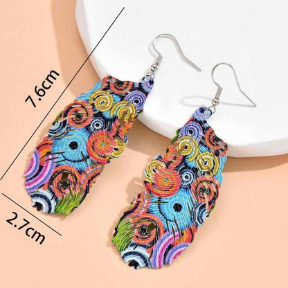 Front view of an earrings - Ecstatic Korean Fashion Earrings - Zuzus Trove