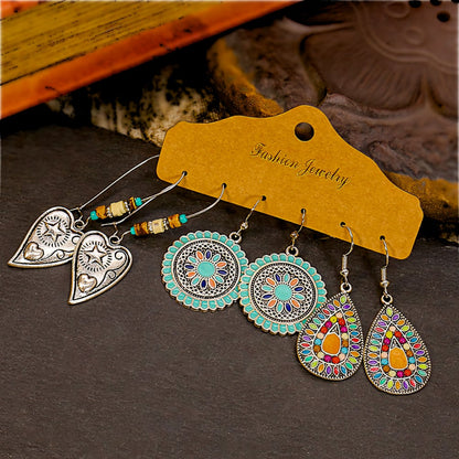 Image of an earring - Ethnic Combo Earrings Style 2 by Zuzus Trove