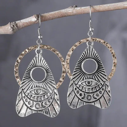 Image of an earring - Evil Eye Statement Earrings by Zuzus Trove