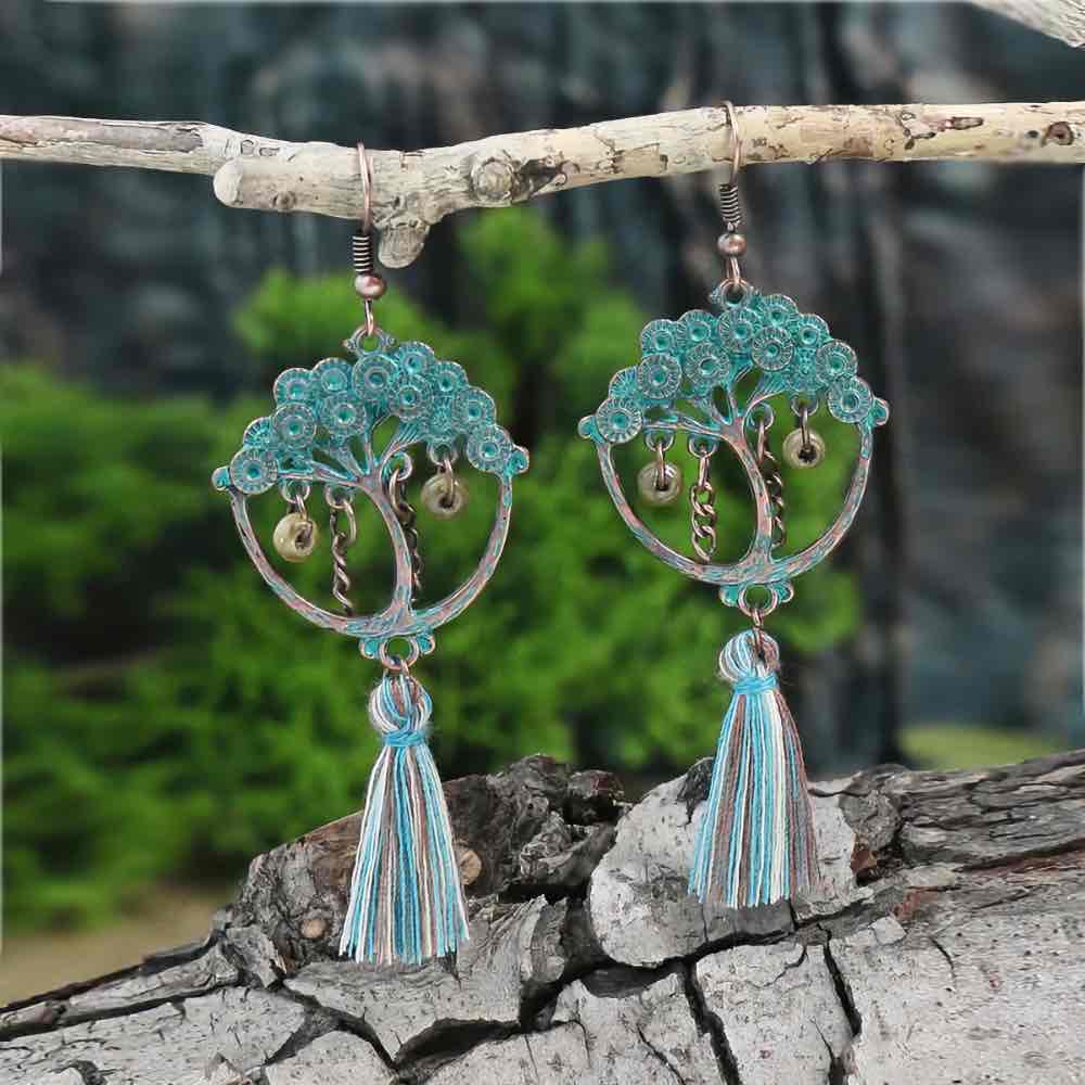 Front view of an earrings - Just Boho Series - Style 5 - Zuzus Trove