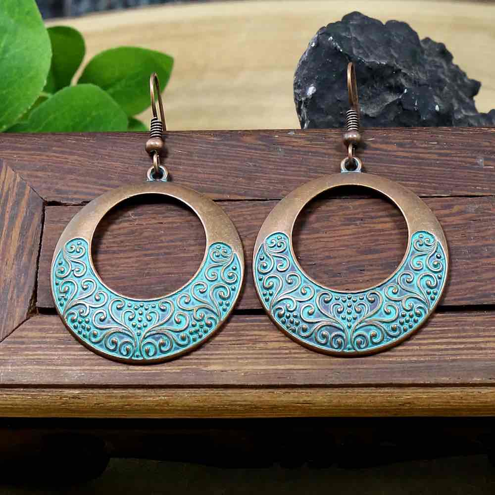 Front view of an earrings - Just Boho Series - Style 7 - Zuzus Trove