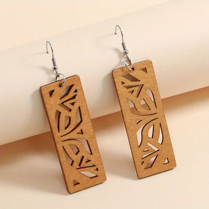 Image of an earring - Limited Edition Designer Wood Earrings by Zuzus Trove