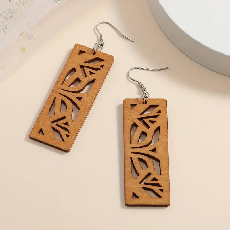 Image of an earring - Limited Edition Designer Wood Earrings by Zuzus Trove