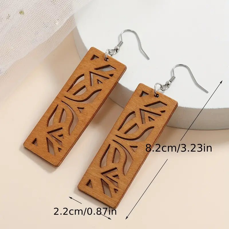 Image of an earring - Limited Edition Designer Wood Earrings by Zuzus Trove