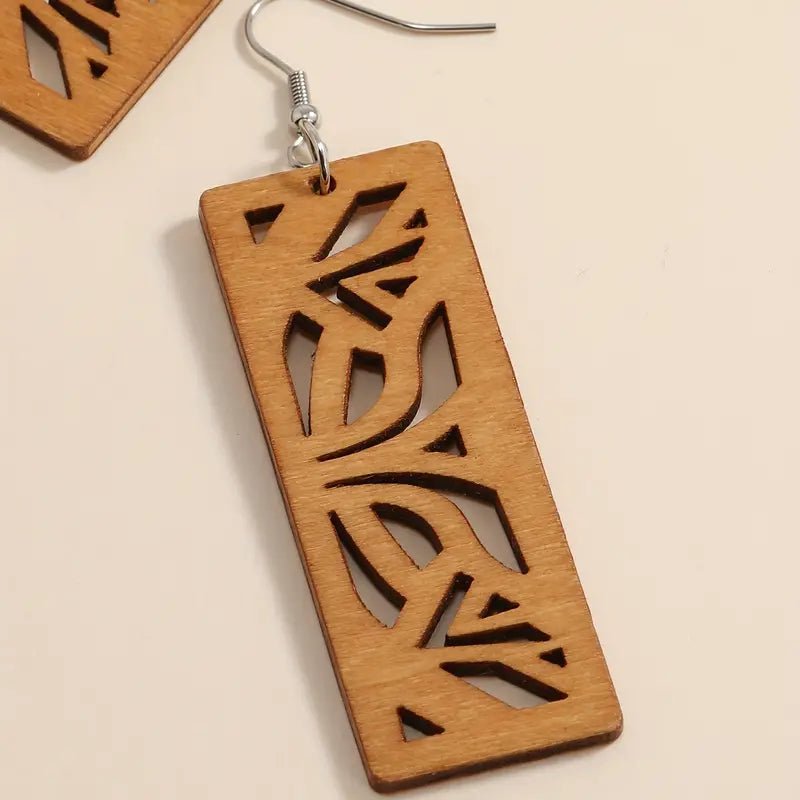 Image of an earring - Limited Edition Designer Wood Earrings by Zuzus Trove