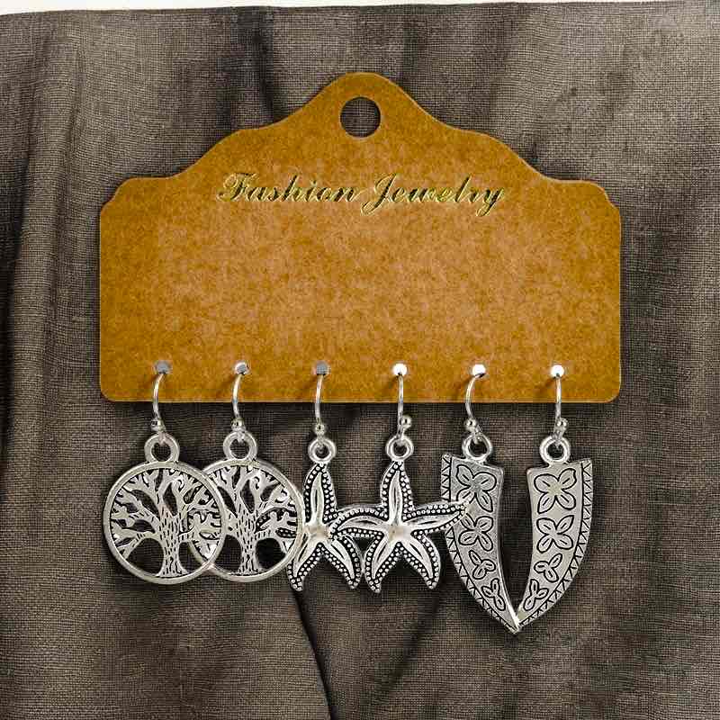 Image of an earring - Mystic Silver boho collections by Zuzus Trove