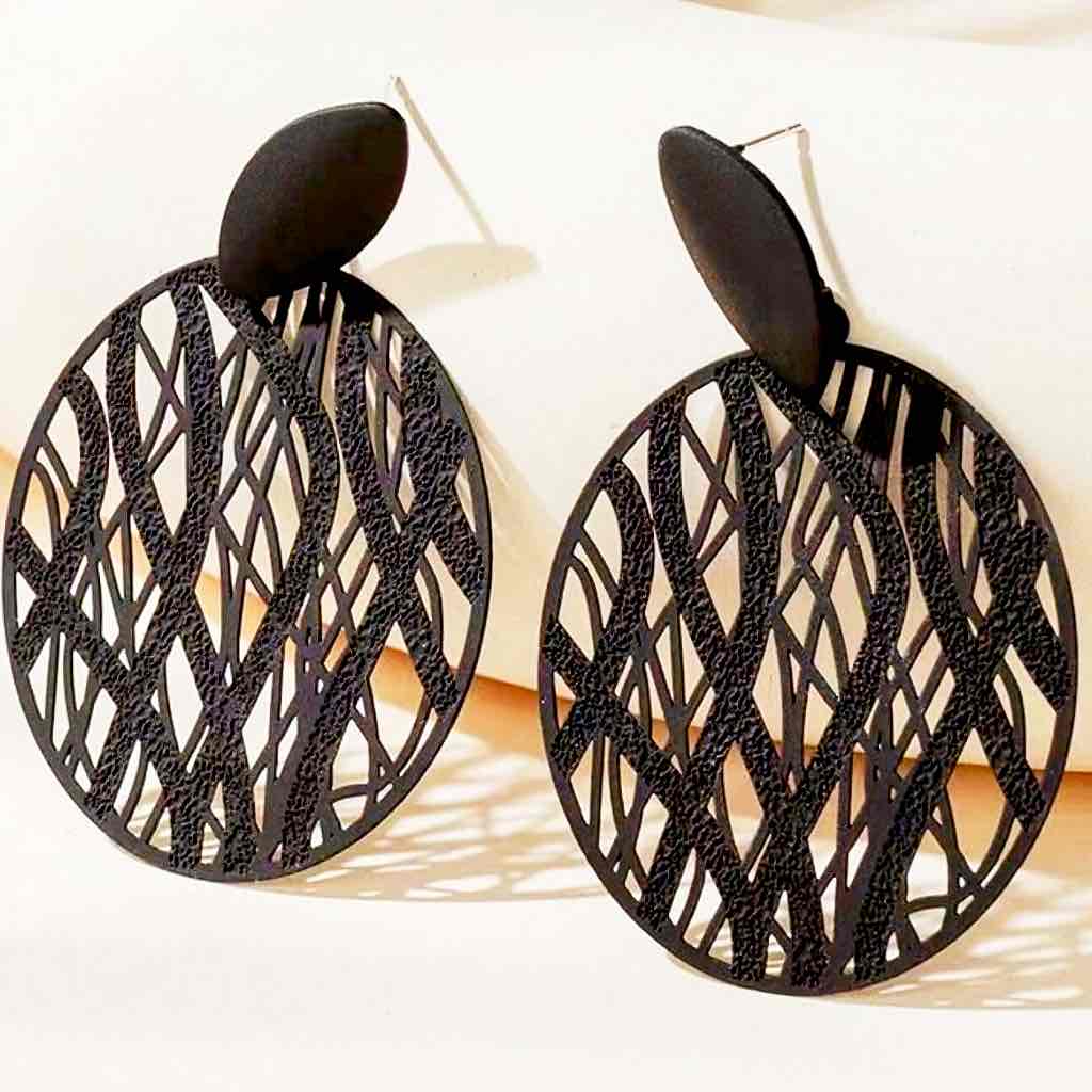 Front view of an earrings - Premium | Boho Black - Zuzus Trove