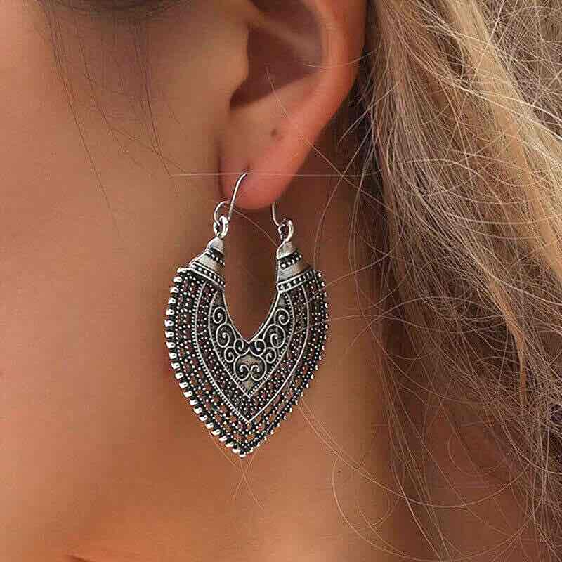 Front view of an earrings - Premium | Classic Silver Earrings Combo 1 - Zuzus Trove