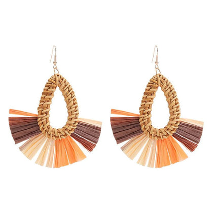 Image of an earring - Premium | Light weight Raffia Earrings by Zuzus Trove