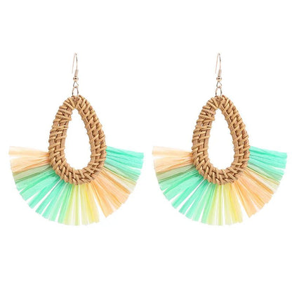 Image of an earring - Premium | Light weight Raffia Earrings by Zuzus Trove