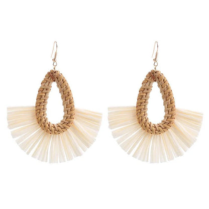 Image of an earring - Premium | Light weight Raffia Earrings by Zuzus Trove