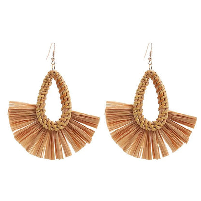 Image of an earring - Premium | Light weight Raffia Earrings by Zuzus Trove