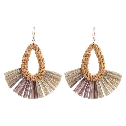 Image of an earring - Premium | Light weight Raffia Earrings by Zuzus Trove