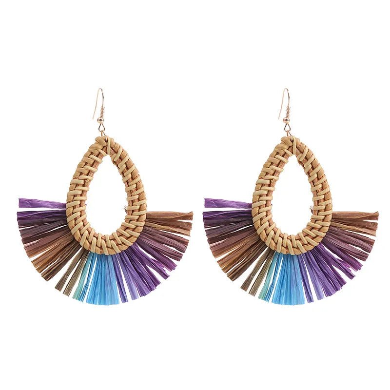 Image of an earring - Premium | Light weight Raffia Earrings by Zuzus Trove