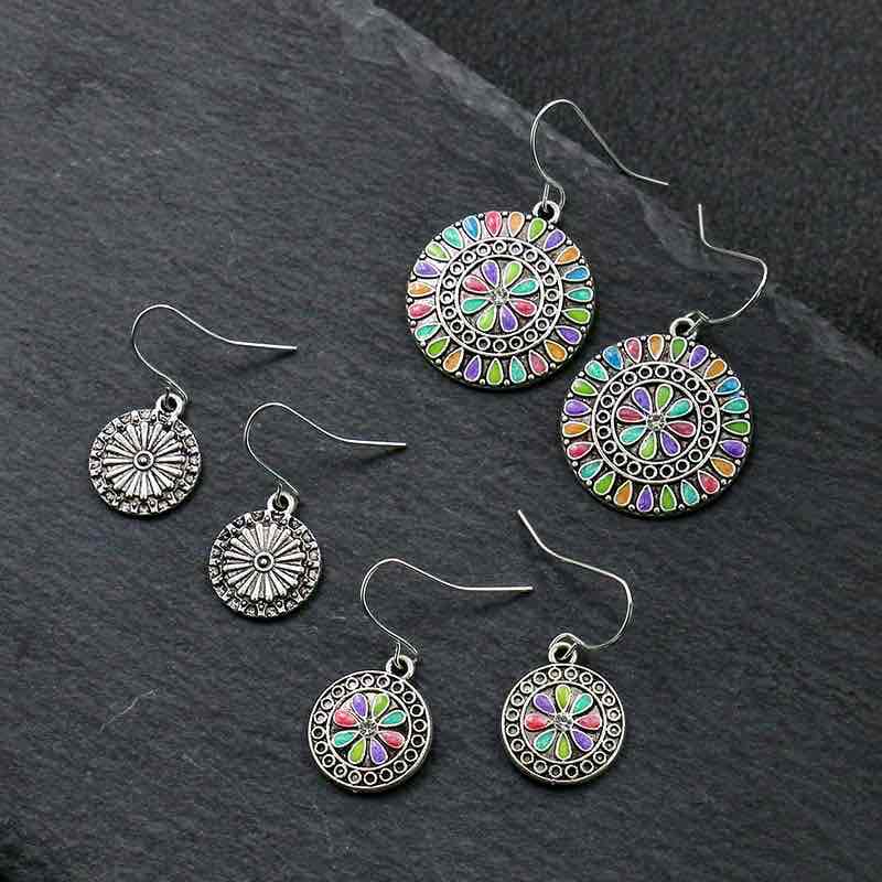 Image of an earring - Premium - Rainbow Mix Earrings Combo - 3 piece Set by Zuzus Trove