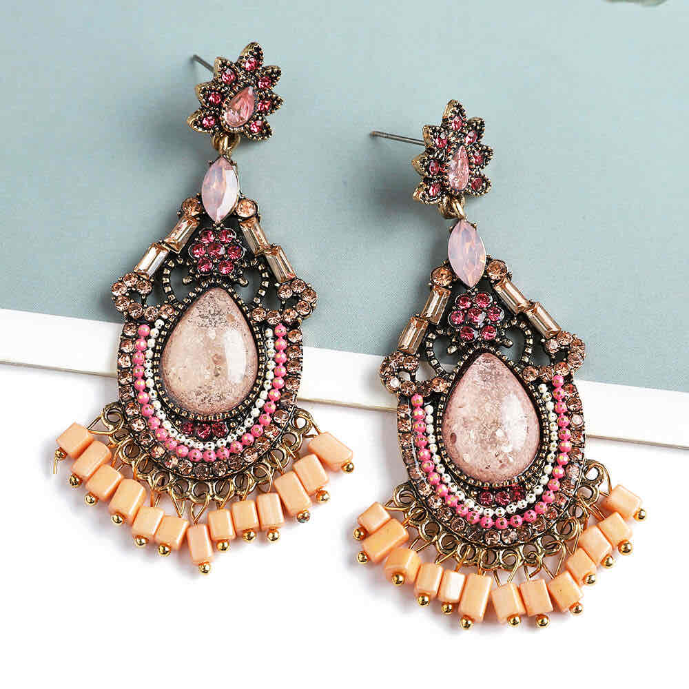 Front view of an earrings - Premium | Show Stopper Statement Earrings - Zuzus Trove