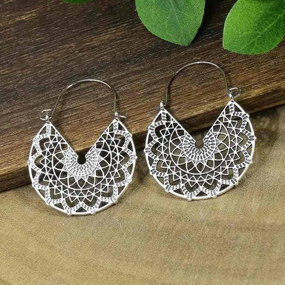 Front view of an earrings - Premium | Silver Boho Earrings - Zuzus Trove