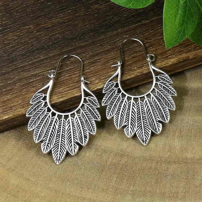 Front view of an earrings - Premium | Silver Boho Earrings - Zuzus Trove