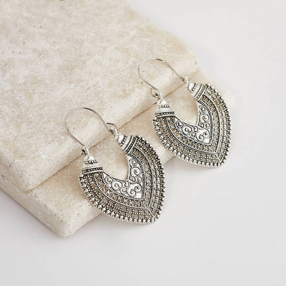 Image of an earring - Premium Silver Boho Ethnic Earrings - Style 6 by Zuzus Trove