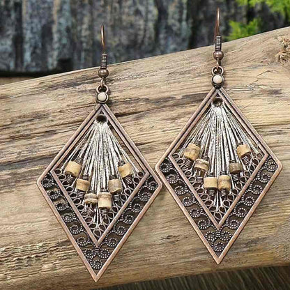 Front view of an earrings - Premium - Tribal Boho Earrings Combo - 3 piece Set - Zuzus Trove