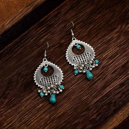 Image of an earring - Premium Turquoise - Show Stopper Earrings by Zuzus Trove