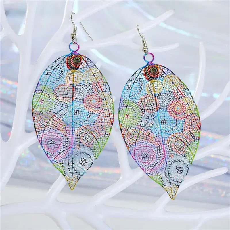 Front view of an earrings - Psychedelic Korean Designer Earrings - Zuzus Trove