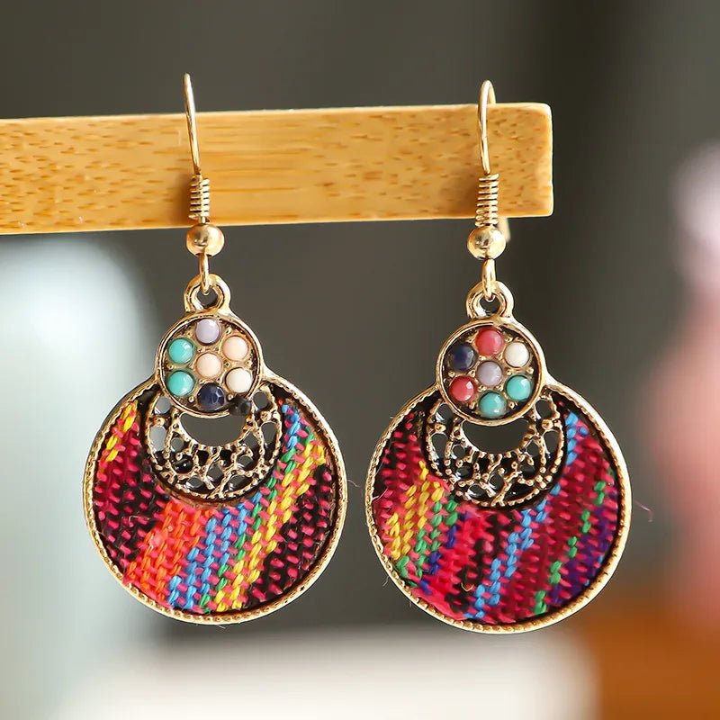 Image of an earring - Stone Earrings - Gorgeous Threaded Drop Earrings by Zuzus Trove