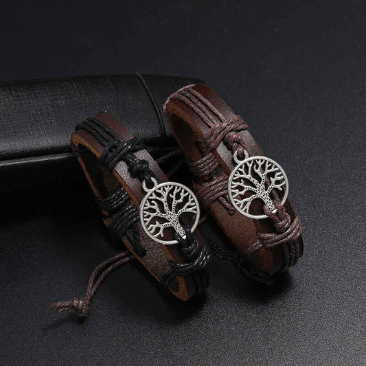 Front view of an earrings - Tree of life - Premium Bracelets for men - Zuzus Trove