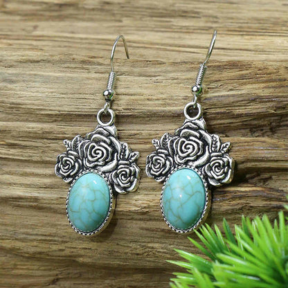 Front view of an earrings - Turquoise Fever Earrings Collection - Zuzus Trove