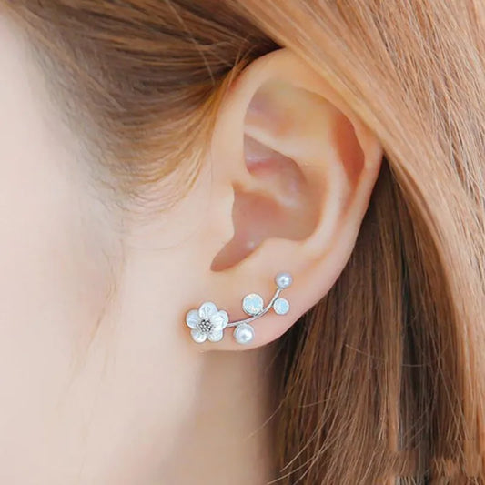 Classy Flower Stud Earrings