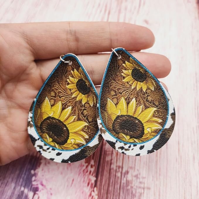 Retro Sunflower Darling Earrings (Large)