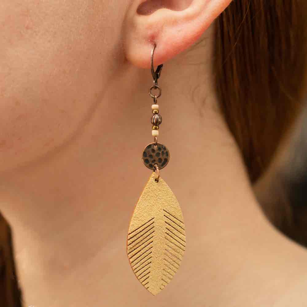 Boho Leaf Earrings